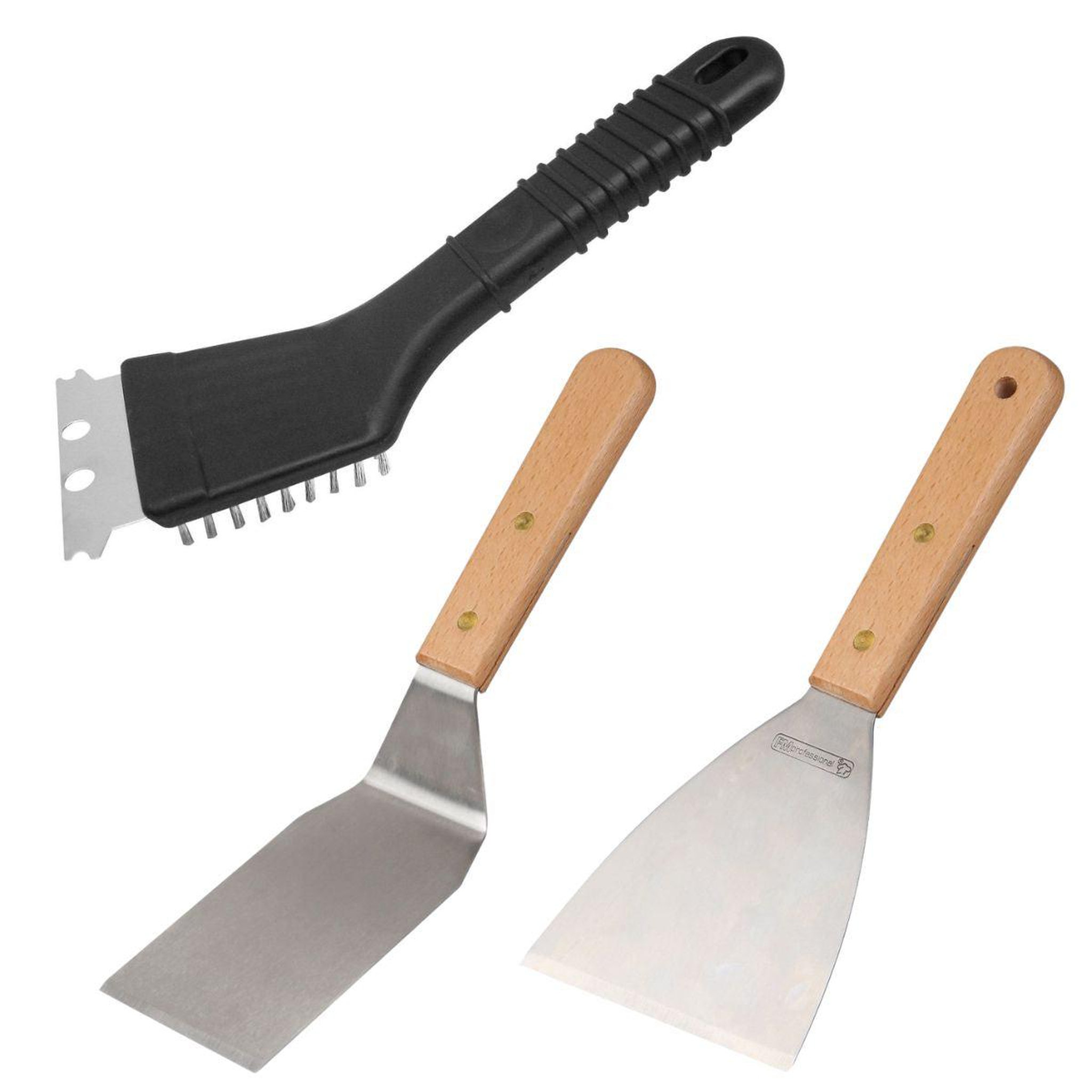 FM PROFESSIONAL Ensemble 3 ustensiles professionnels pour plancha fm professional
