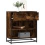 Voir la diapositive 1 : VIDAXL Buffet chene fume 68x35x76 cm bois d'ingenierie