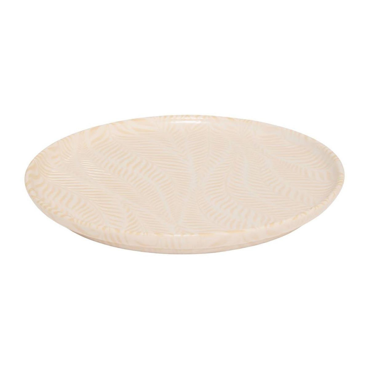 SECRET DE GOURMET Lot de 6 Assiettes à Dessert  Gina  22cm Crème
