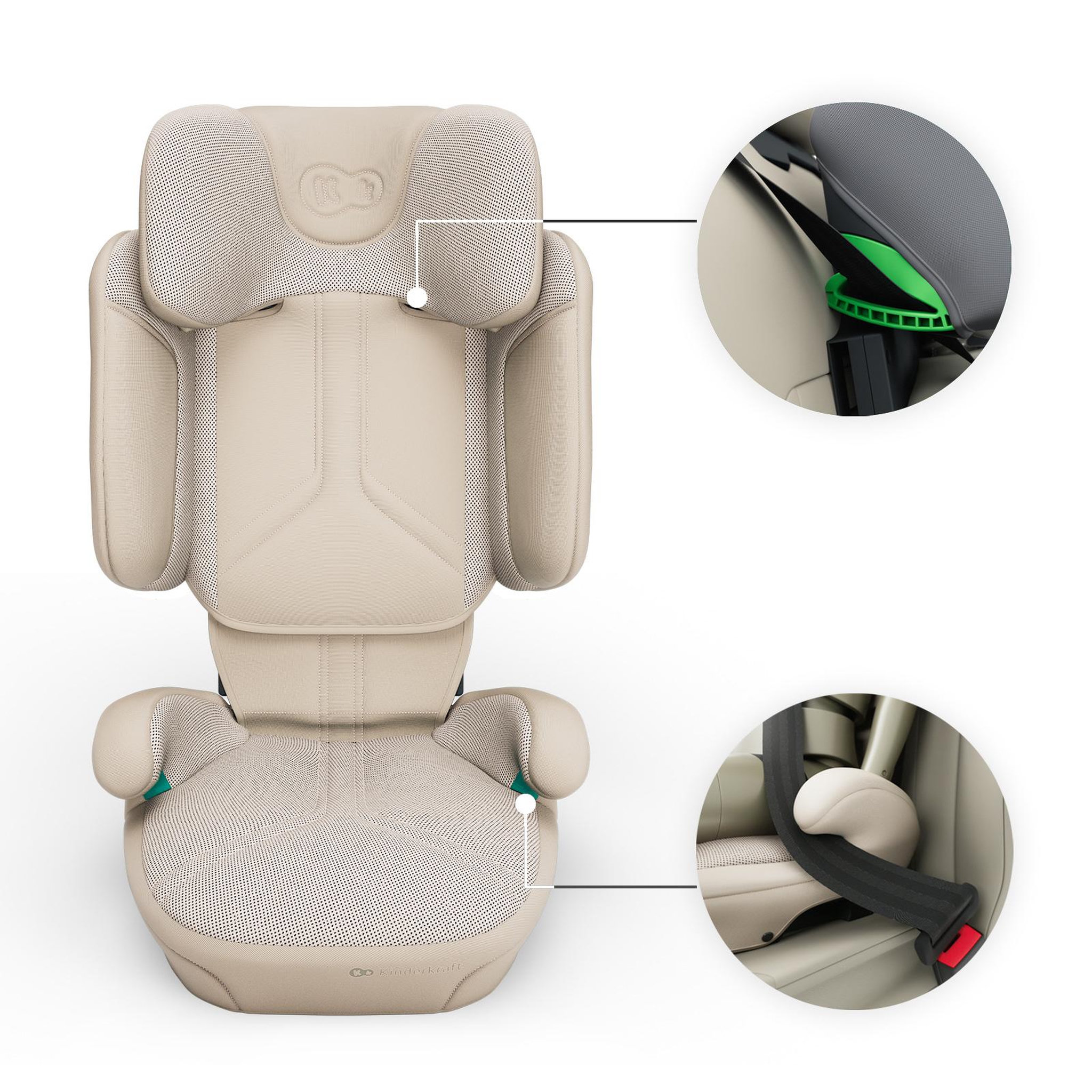 Voir la diapositive 3 : KINDERKRAFT Siège auto évolutif pour enfants de 100 à 150 cm
