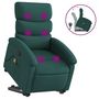 Voir la diapositive 2 : VIDAXL Fauteuil inclinable de massage Vert fonce Tissu