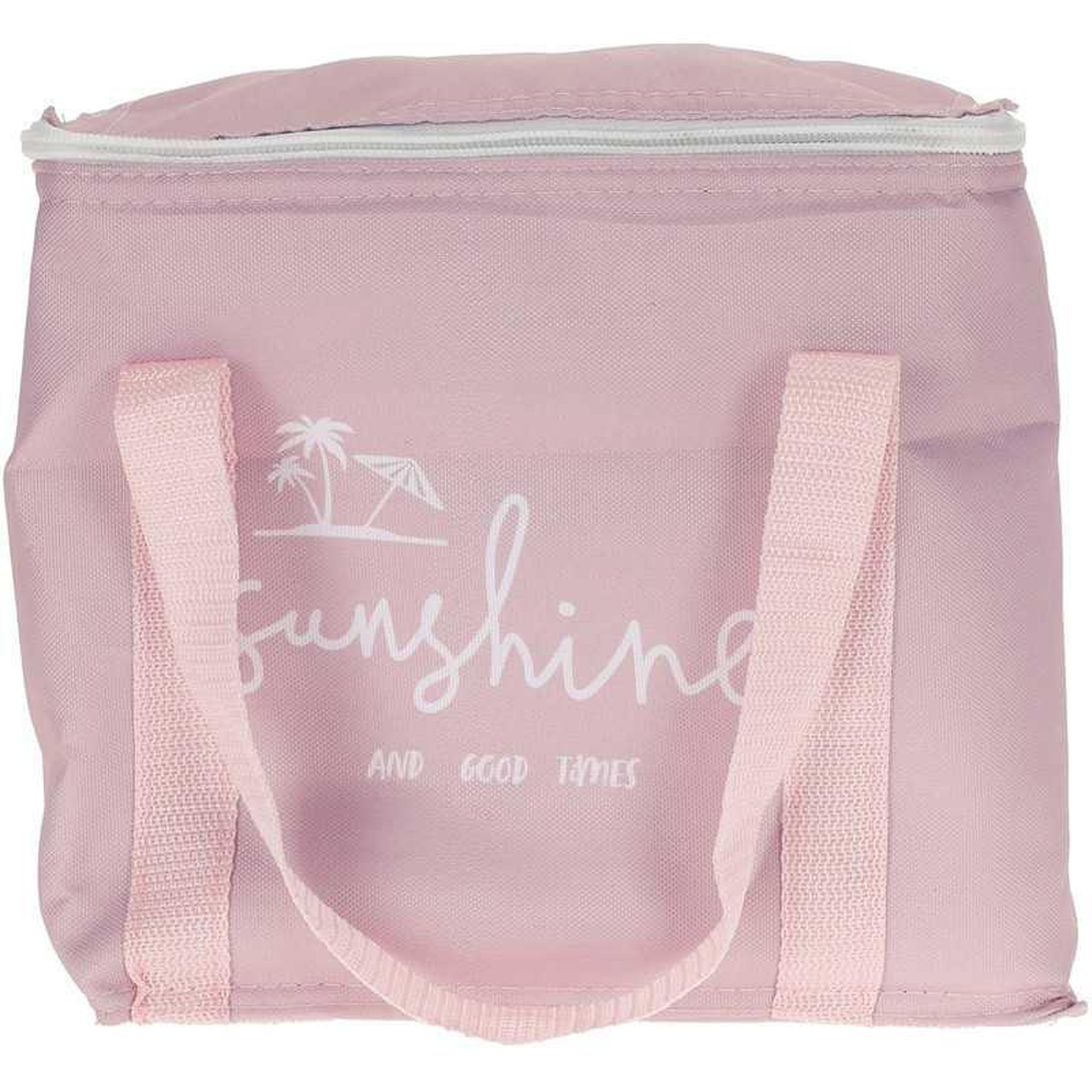 Voir la diapositive 2 : Sac isotherme 7,5 L à fermeture zippée Sunshine menthe/bleu et rose poussière
