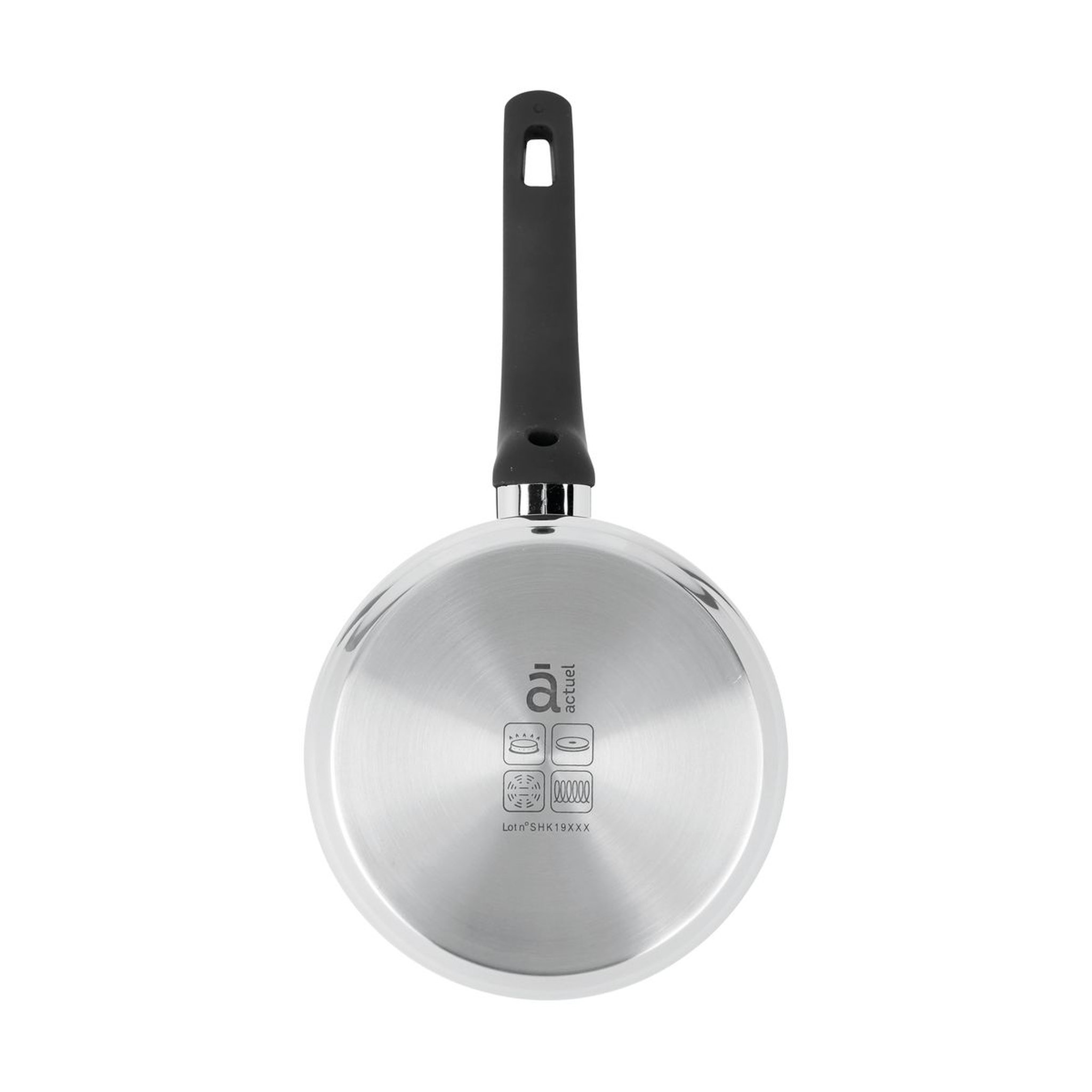 Voir la diapositive 2 : ACTUEL Casserole induction inox 16 cm