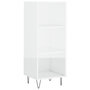 Voir la diapositive 2 : VIDAXL Buffet blanc brillant 34,5x32,5x90 cm bois d'ingenierie