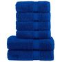 Voir la diapositive 1 : VIDAXL Ensemble de serviettes de qualité supérieure SOLUND 6 pcs bleu