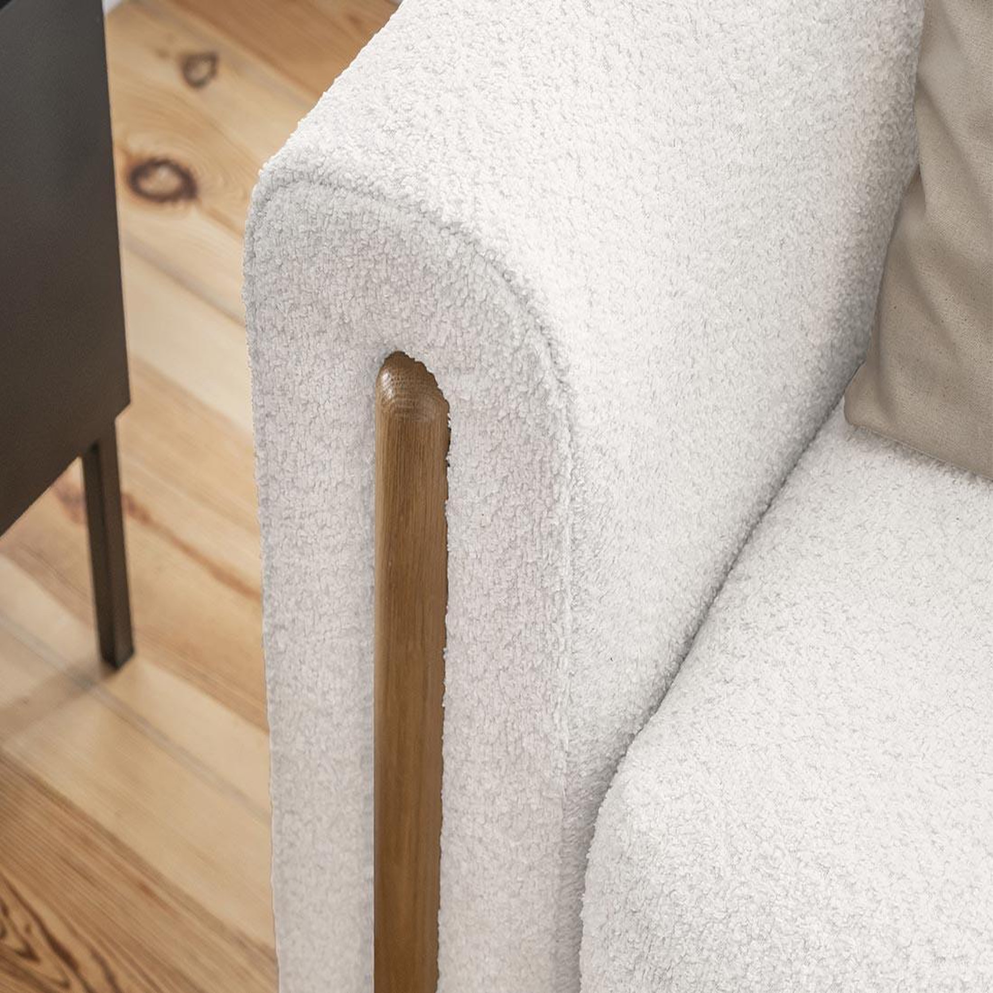 Voir la diapositive 4 : BEST MOBILIER Glendale - canapé droit 3 places - convertible avec coffre - en tissu bouclette