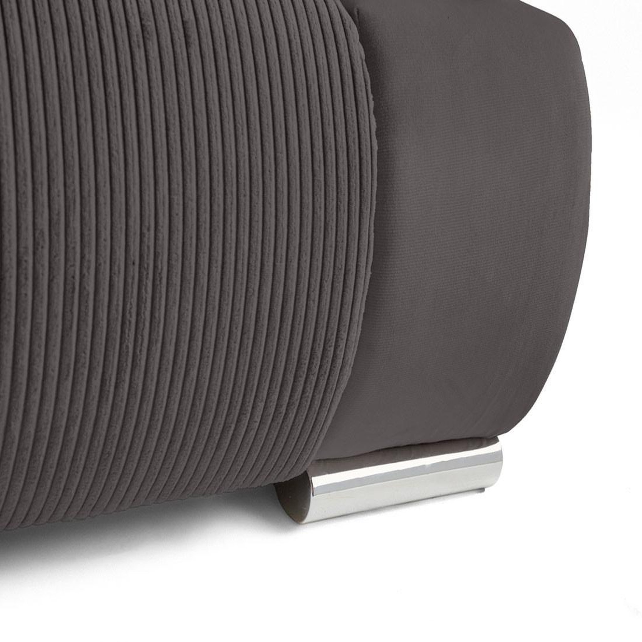 Voir la diapositive 6 : BEST MOBILIER Elio - canapé 3 places convertible - avec coffre - en velours et velours côtelé