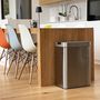 Voir la diapositive 3 : Kitchen move Poubelle de cuisine automatique SILVERLAKE Argent Acier inoxydable 70 L
