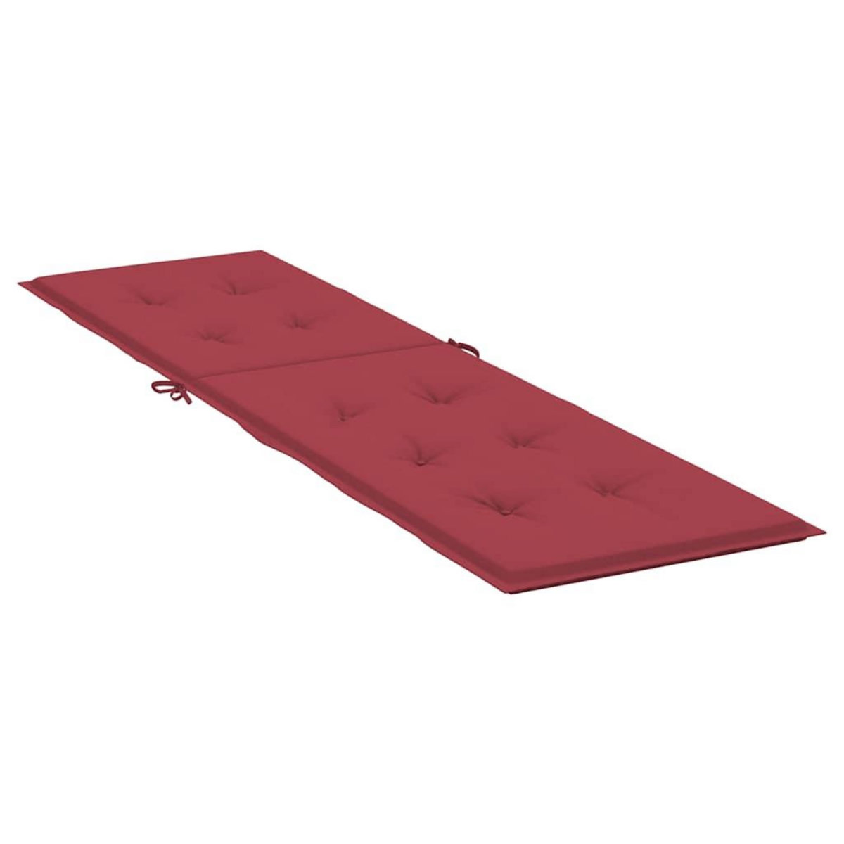 VIDAXL Coussin de chaise de terrasse rouge bordeaux (75+105)x50x4 cm