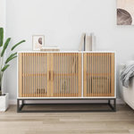VIDAXL Buffet blanc 105x30x65 cm bois d'ingenierie