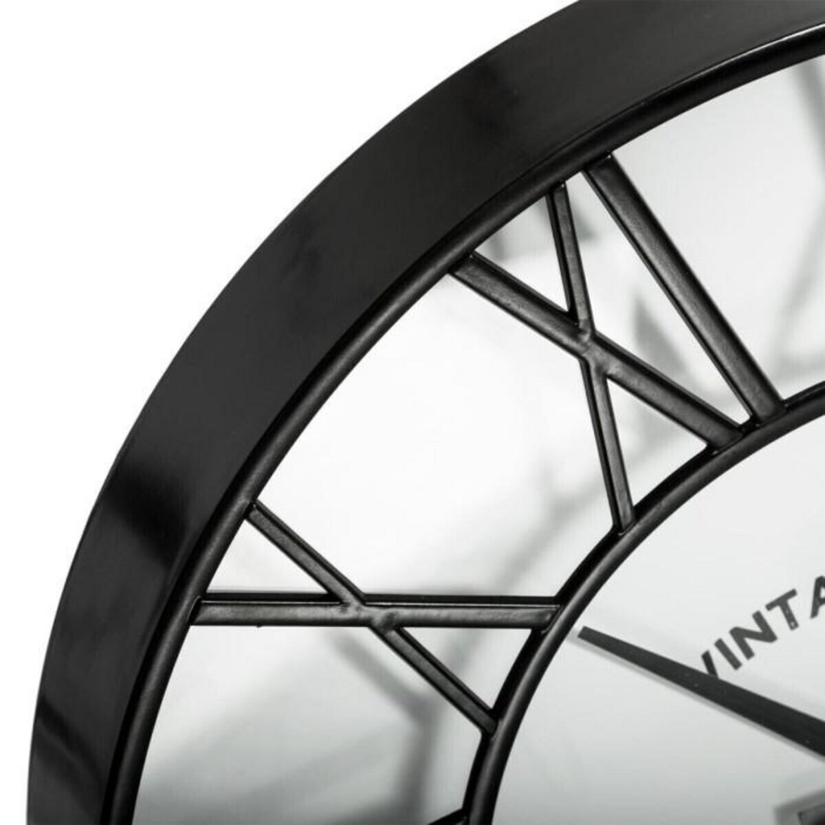 ATMOSPHERA Pendule Murale Vintage  Silence  35cm Noir