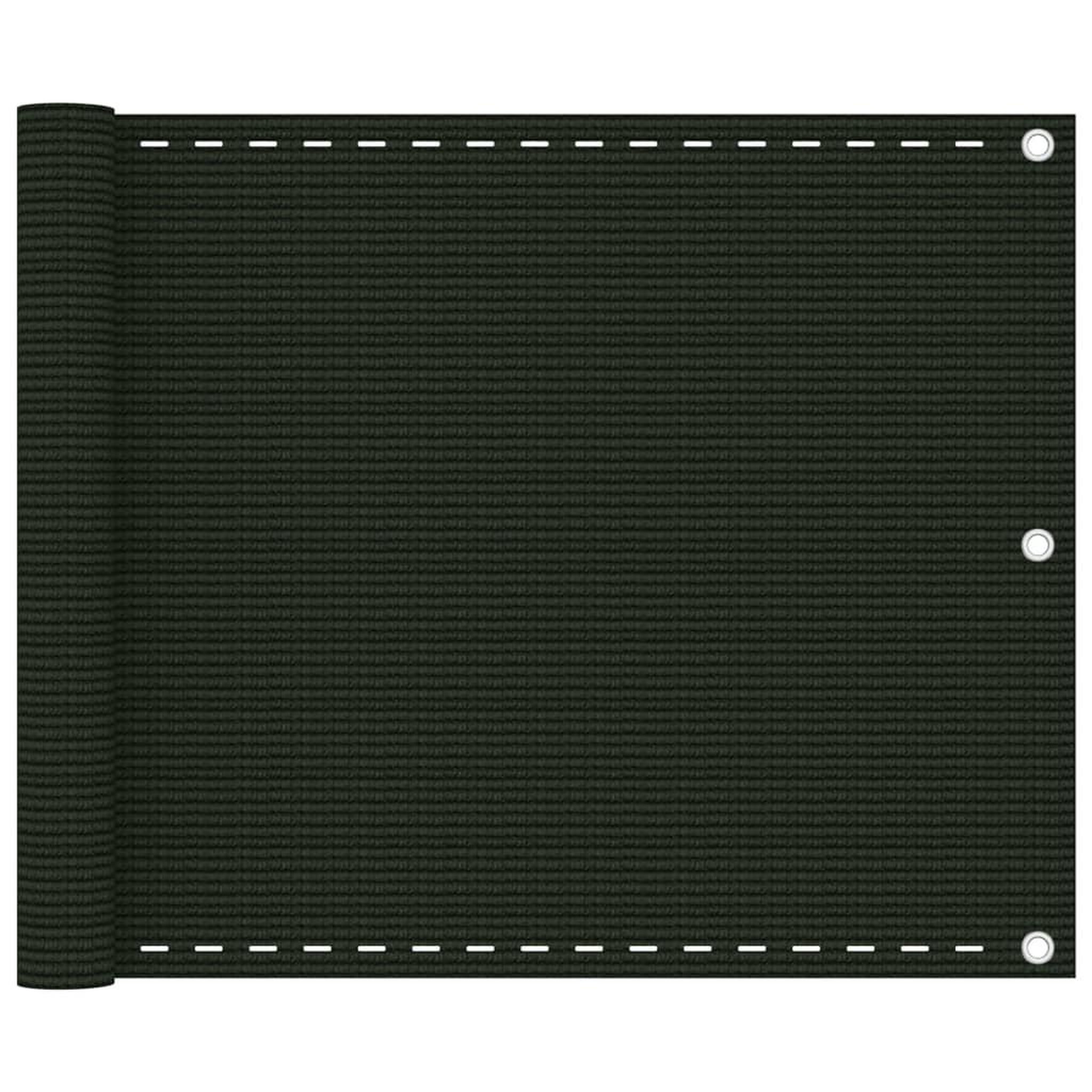VIDAXL Ecran de balcon vert fonce 75x400 cm pehd