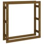 Voir la diapositive 2 : VIDAXL Support de bois de chauffage Marron miel 100x25x100 cm Bois pin