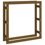 Voir la diapositive 2 : VIDAXL Support de bois de chauffage Marron miel 100x25x100 cm Bois pin
