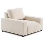 LISA DESIGN Pivoine - fauteuil en velours texturé. Coloris disponibles : Beige, Jaune, Vert, Orange, Bleu, Gris