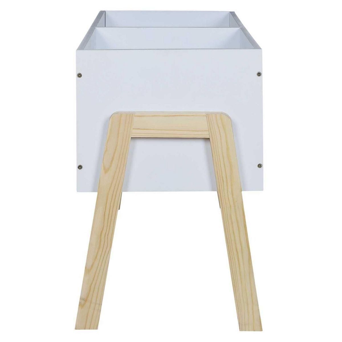 TOILINUX Bac à livre pour enfant en MDF Il était une fois - Blanc