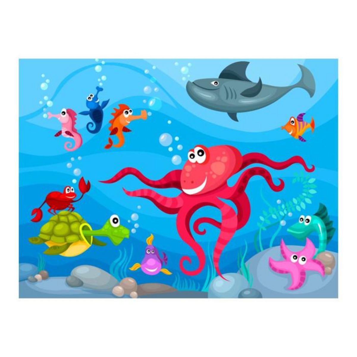 Paris Prix Papier Peint  Poulpe & Requin