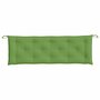 Voir la diapositive 4 : VIDAXL Coussin de banc de jardin vert melange 150x50x7 cm tissu