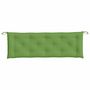 Voir la diapositive 4 : VIDAXL Coussin de banc de jardin vert melange 150x50x7 cm tissu