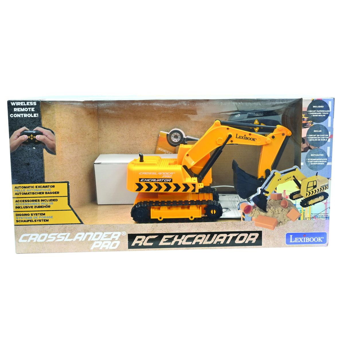 Lexibook Crosslander PRO Tractopelle télécommandé avec bras articulé