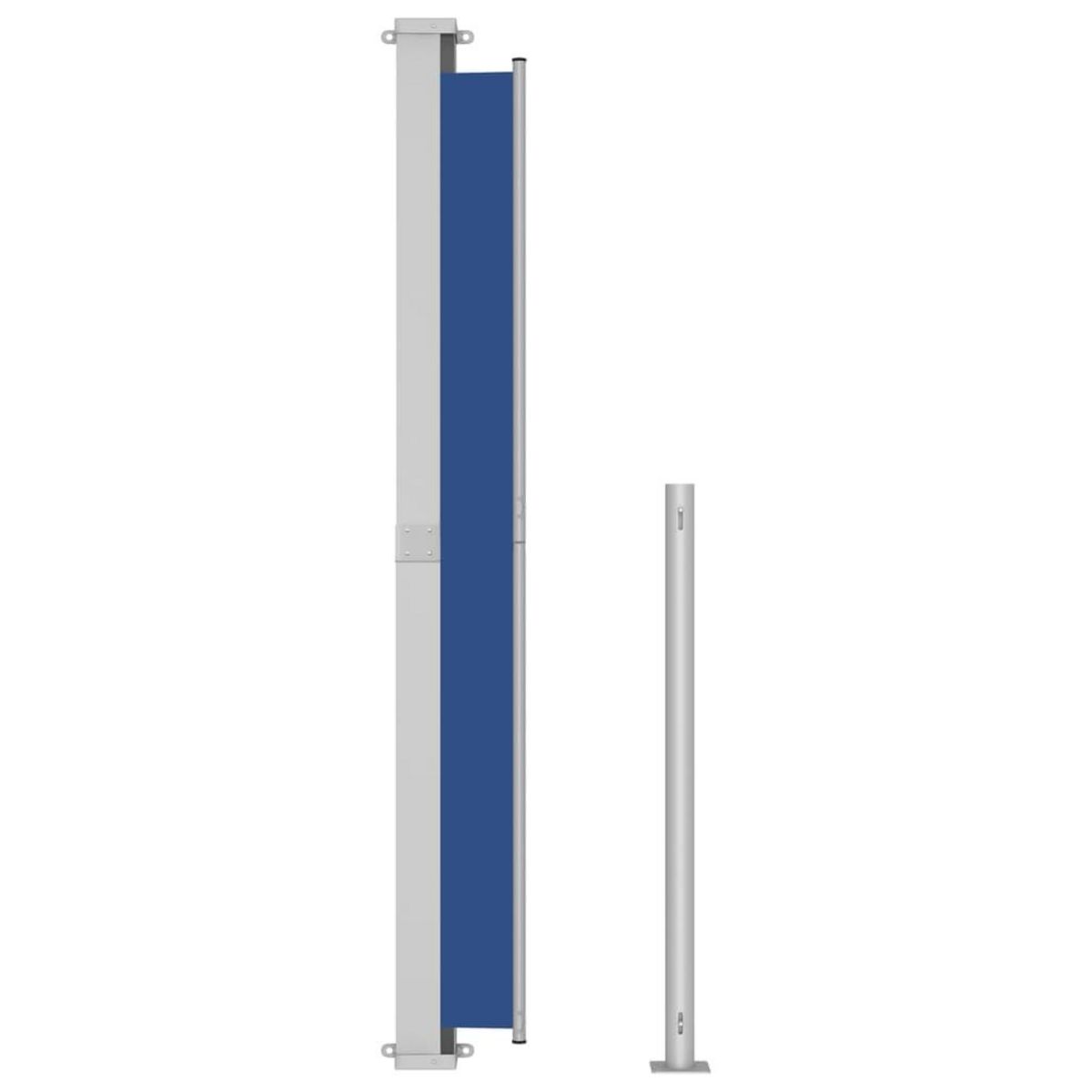 VIDAXL Auvent lateral retractable de patio 200x300 cm Bleu