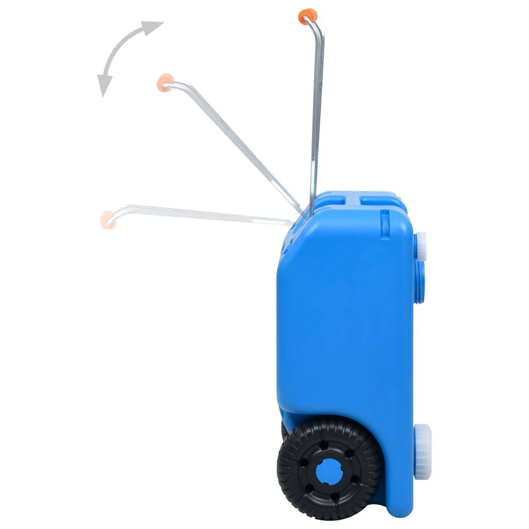 Voir la diapositive 4 : VIDAXL Reservoir d'eau sur roues pour camping 25 L Bleu