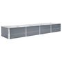 Voir la diapositive 2 : VIDAXL Lit sureleve de jardin Acier galvanise 320x80x45 cm Gris