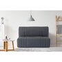 Voir la diapositive 2 : MARKET24 Banquette BZ - Gris anthracite - 100% coton - DREAM