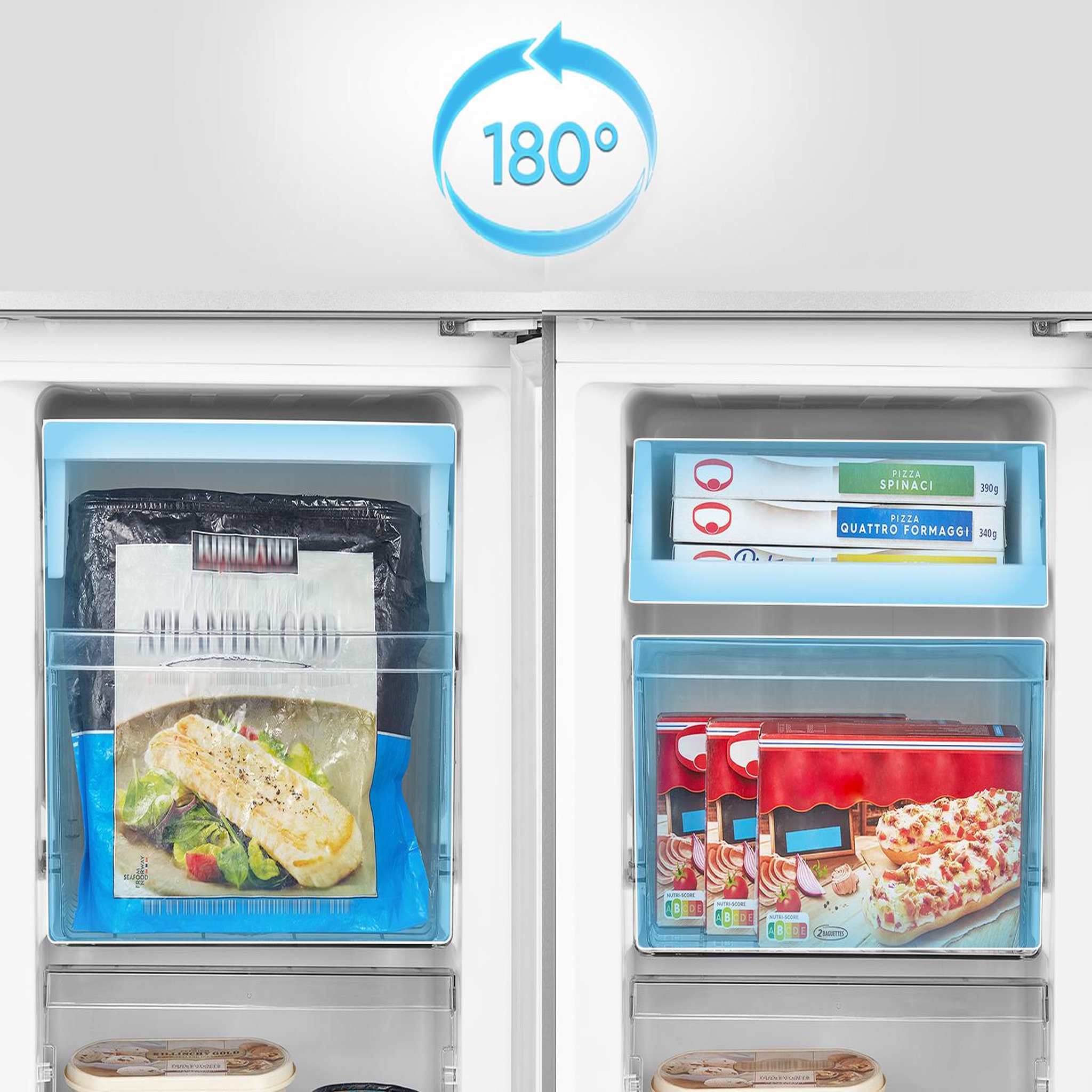 Voir la diapositive 5 : SCHNEIDER Réfrigérateur combiné 174L Blanc - SCCB174LFEW