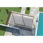 Voir la diapositive 6 : Pergola Bioclimatique autoportée 3x6 m - Aluminium - Effet  bois naturel/blanc -  VS OmBREA®
