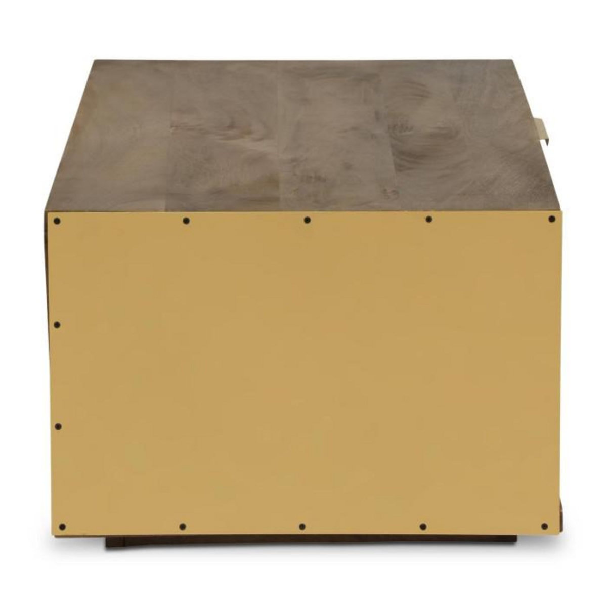 Paris Prix Table Basse Design  Firmin  110m Marron & Or