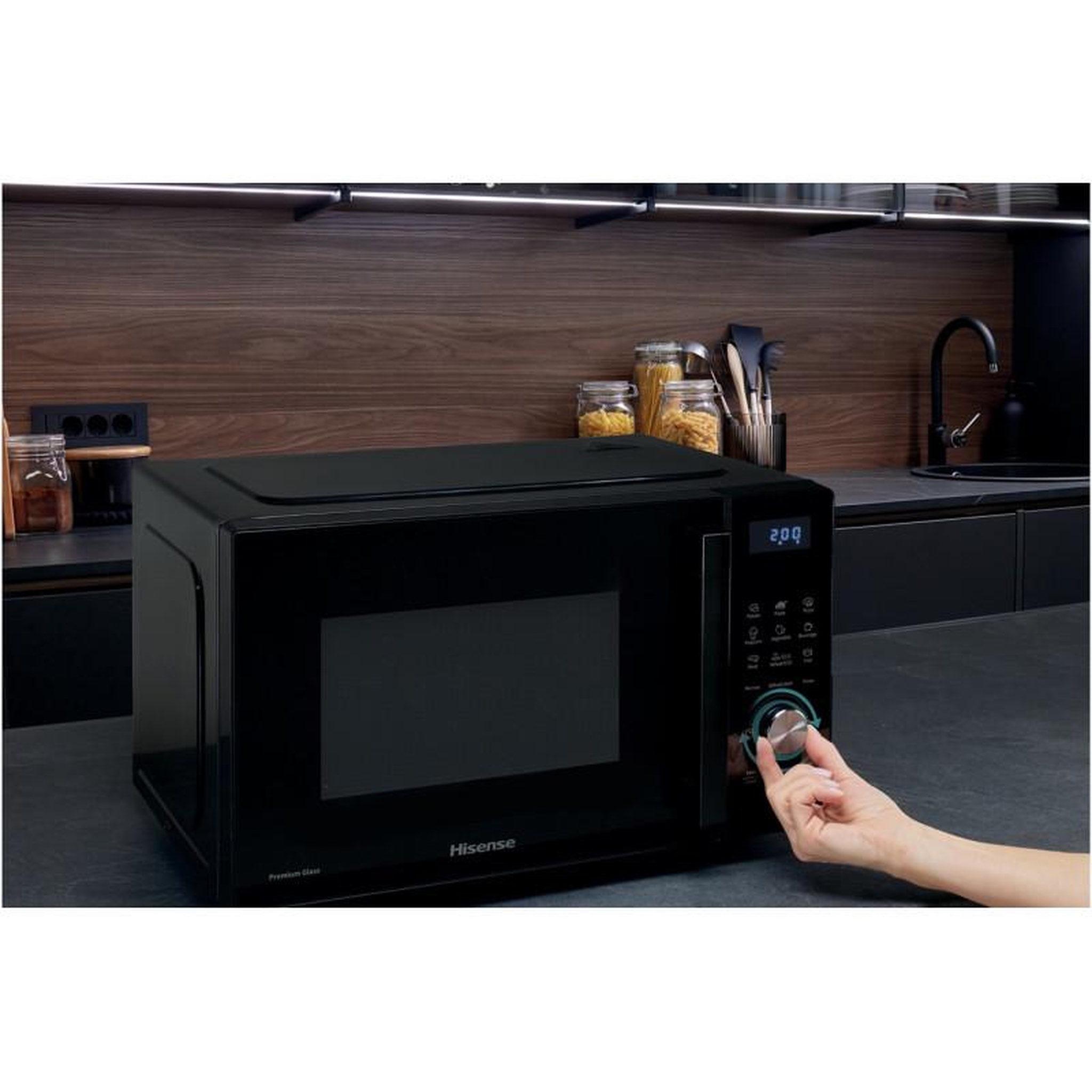 Voir la diapositive 6 : Hisense Micro-ondes solo 23l 800w noir - h23mobsd1h