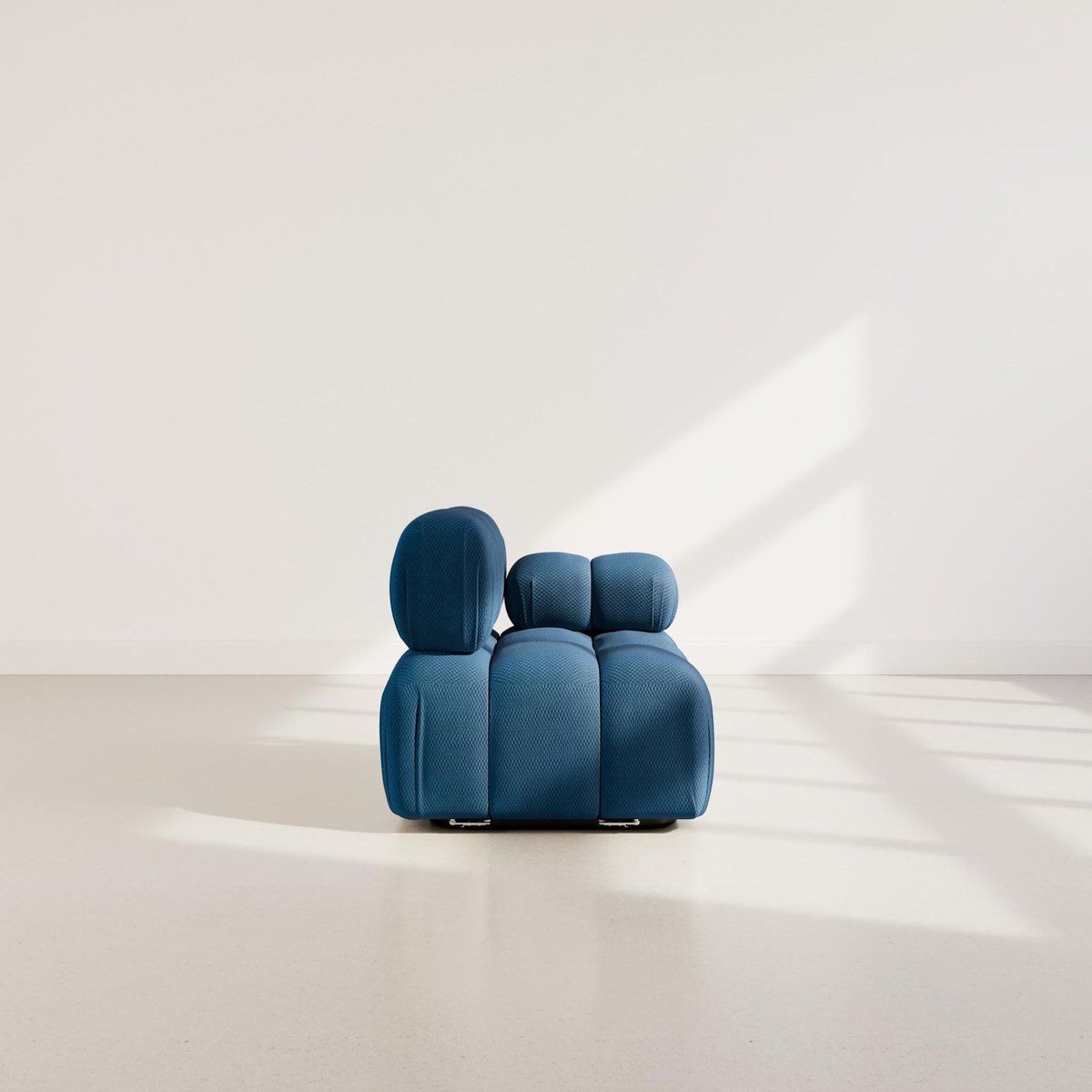 LISA DESIGN Ruby - module d'assise droit en velours texturé