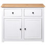 Voir la diapositive 5 : VIDAXL Buffet Blanc 93x40x80 cm Pin Gamme Panama