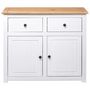 Voir la diapositive 5 : VIDAXL Buffet Blanc 93x40x80 cm Pin Gamme Panama