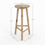 Voir la diapositive 4 : Rendez vous déco Tabouret de bar extérieur en bambou 74 cm-Eli