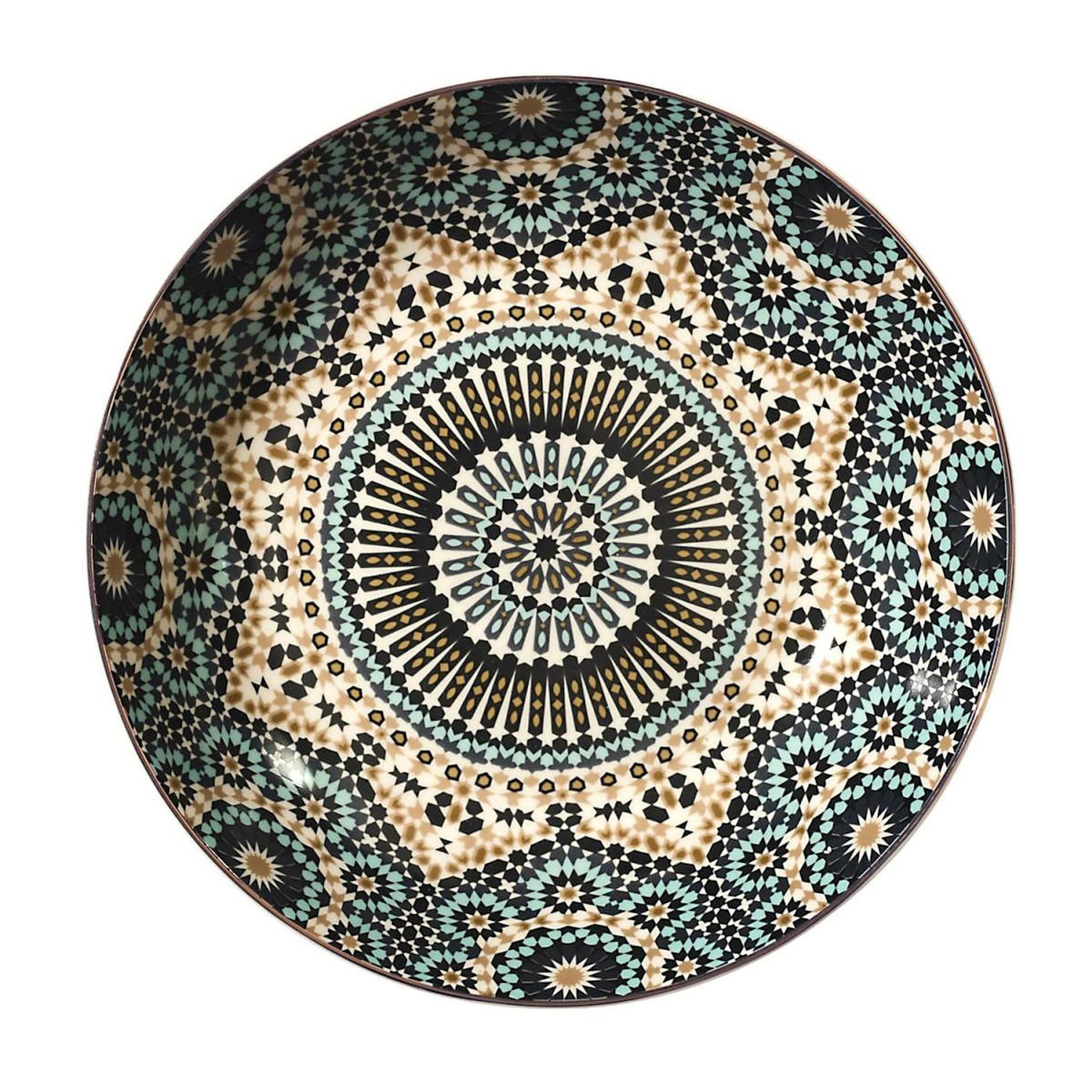 Paris Prix Lot de 6 Assiettes Creuses  Noura  20cm Multicolore