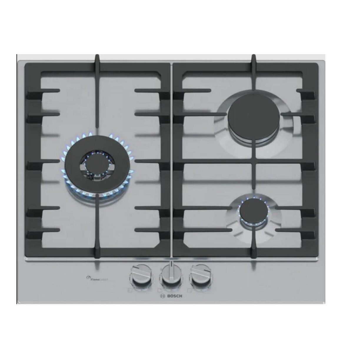 BOSCH Plaque de cuisson gaz 60cm 3 feux 8000w - PCC6A5I90