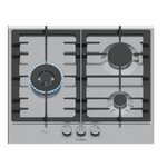 BOSCH Plaque de cuisson gaz 60cm 3 feux 8000w - PCC6A5I90