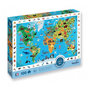 Voir la diapositive 1 : Sentosphere Puzzle 100p Planisphere des animaux - Cherche et trouve
