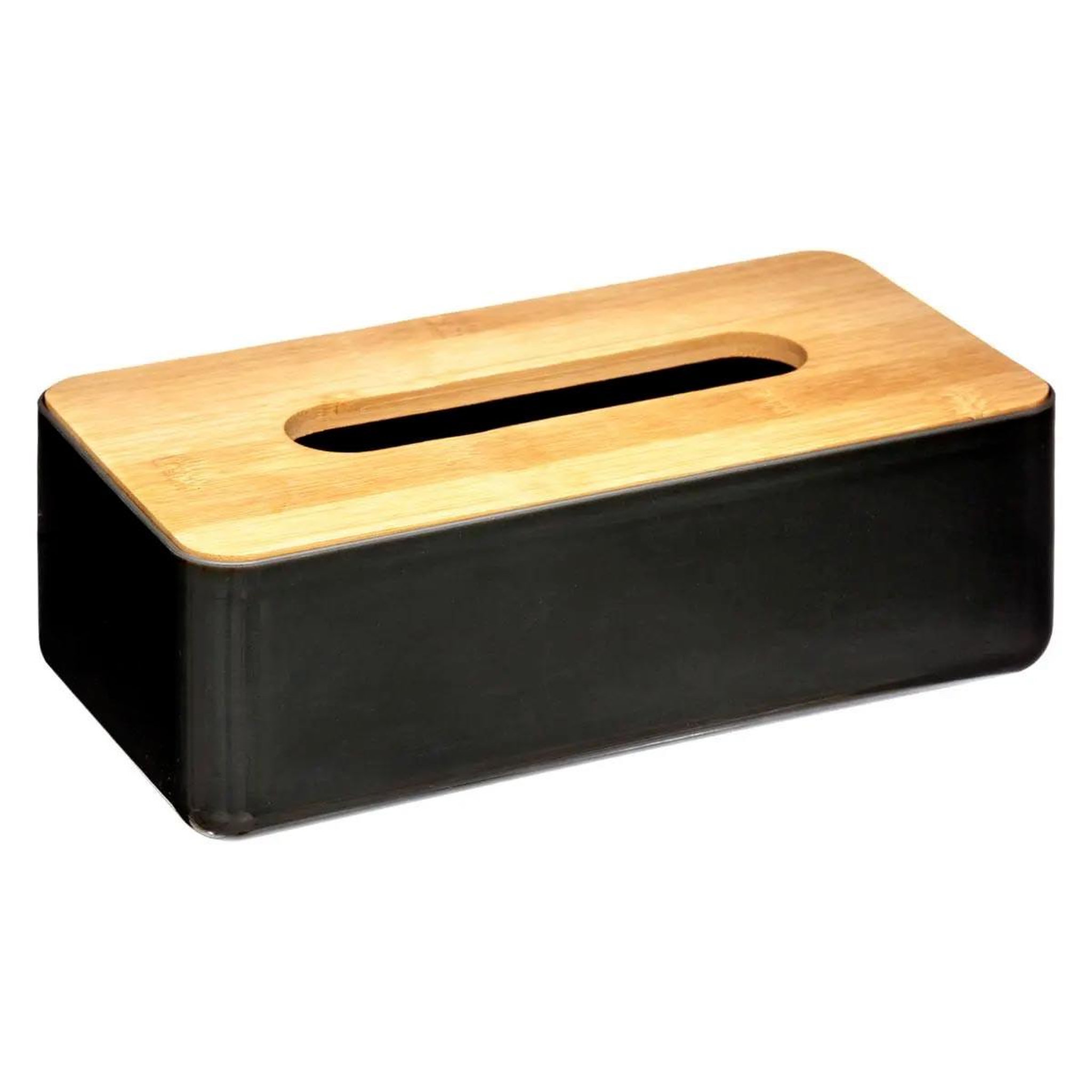 FIVE Boîte à mouchoirs en bambou  natureo  26cm noir