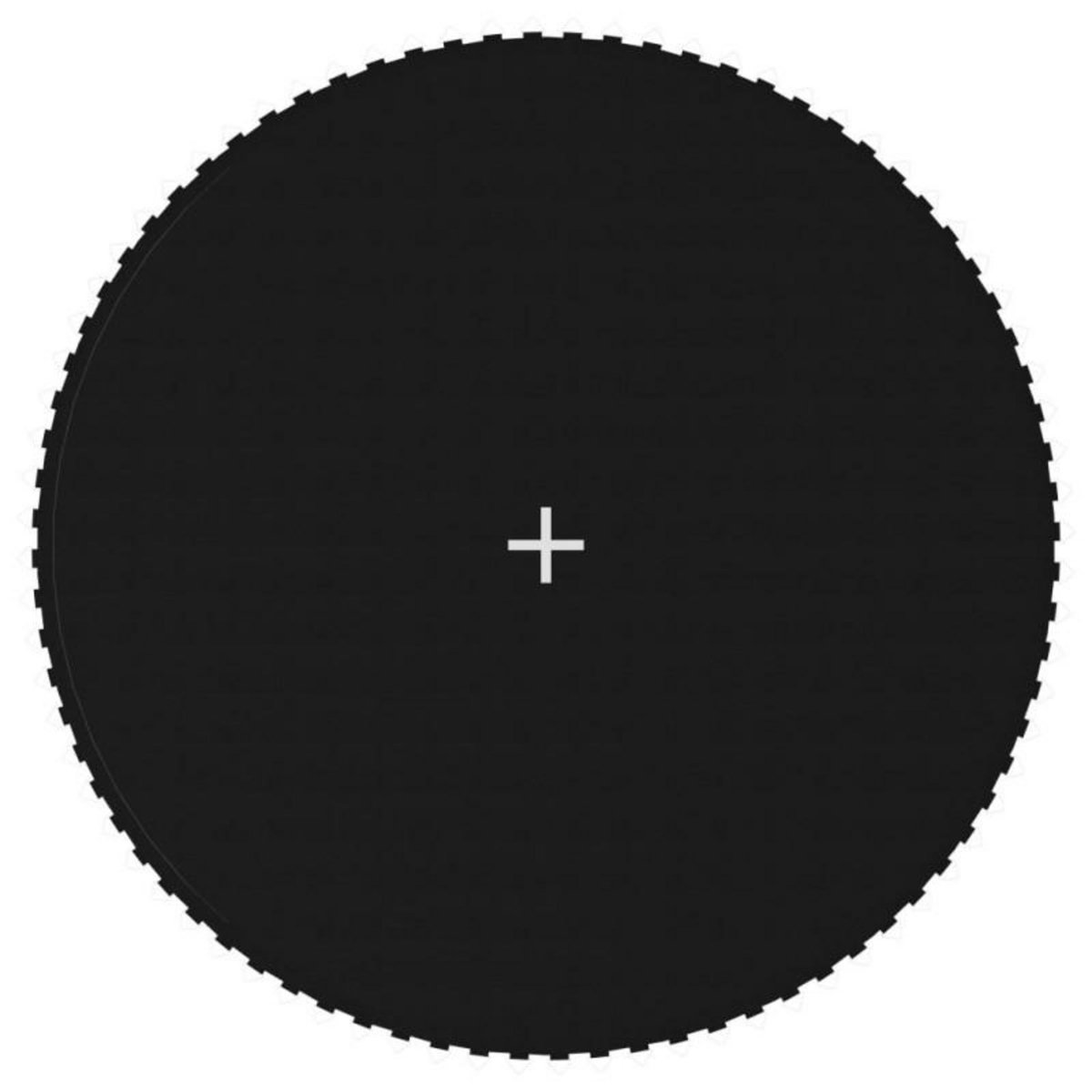 VIDAXL Tapis de saut Tissu Noir pour trampoline rond de 4,27 m