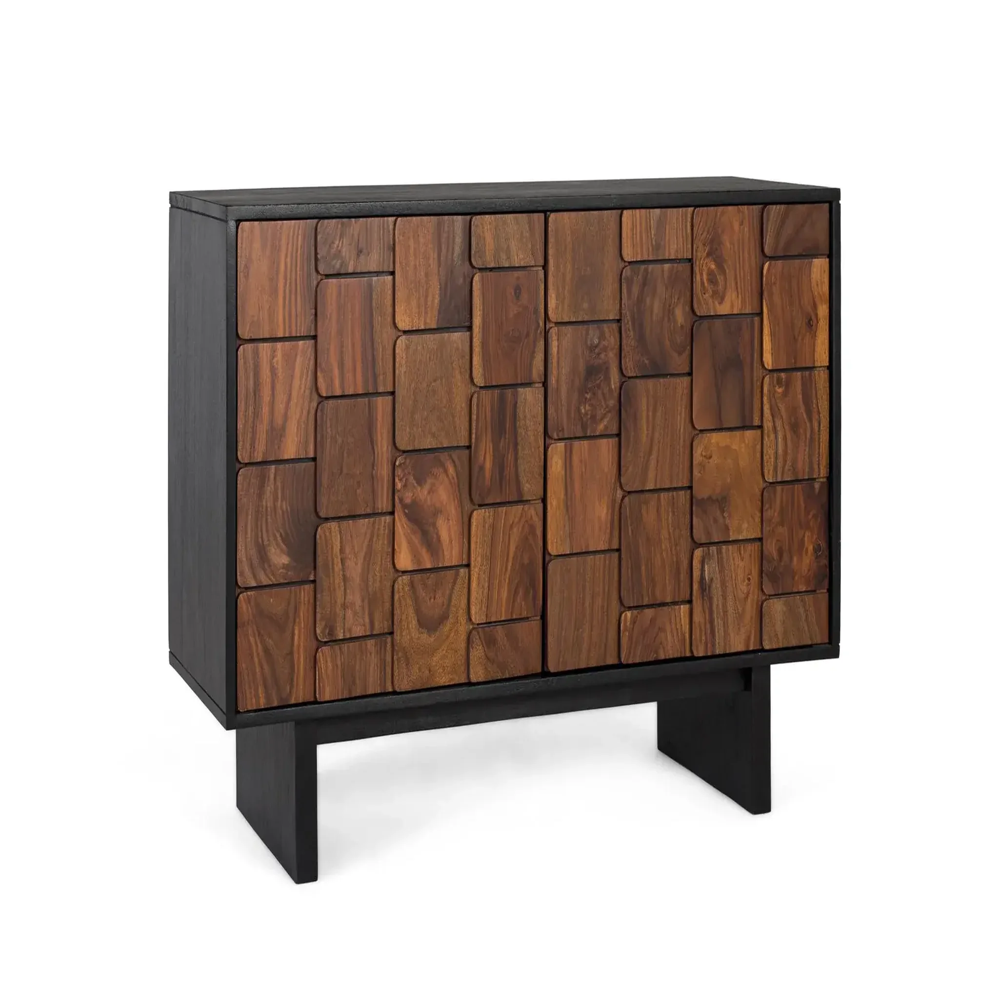 Voir la diapositive 2 : GINER Y COLOMER SL Buffet en bois de manguier 108cm style rustique ethnique moderne