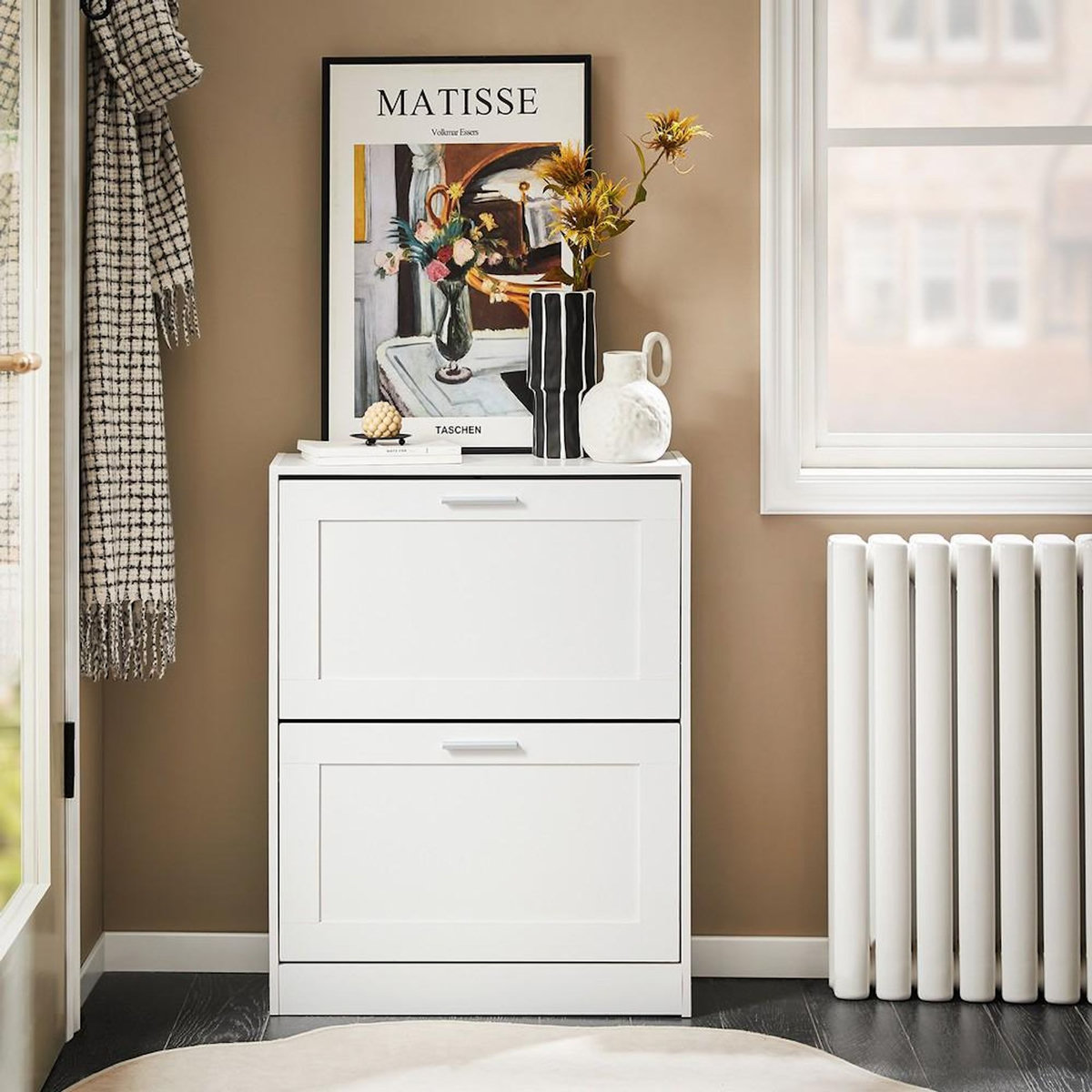 SOBUY SoBuy - Meuble À Chaussures 2 portes - Rustique - FSR137