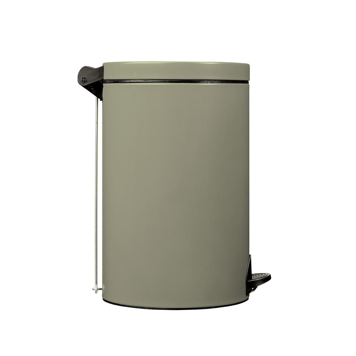 Rossignol Poubelle à pédale 20l gris vert - 90246