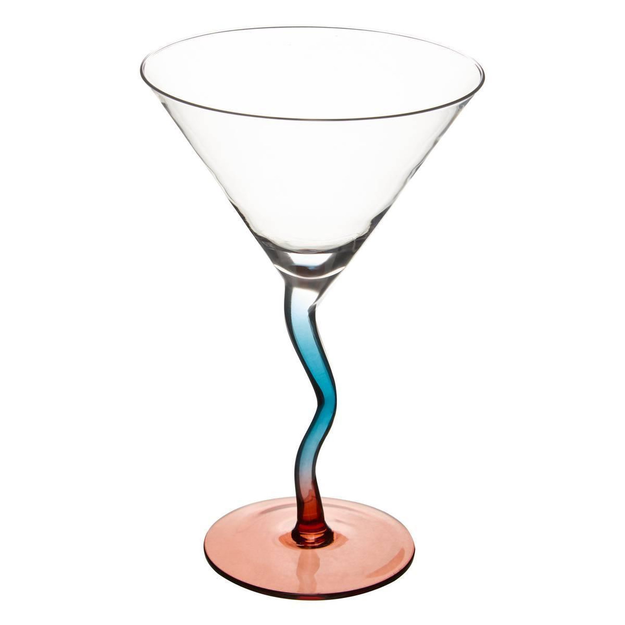 Voir la diapositive 2 : SECRET DE GOURMET Lot de 4 verres à cocktail  homy  30cl orange