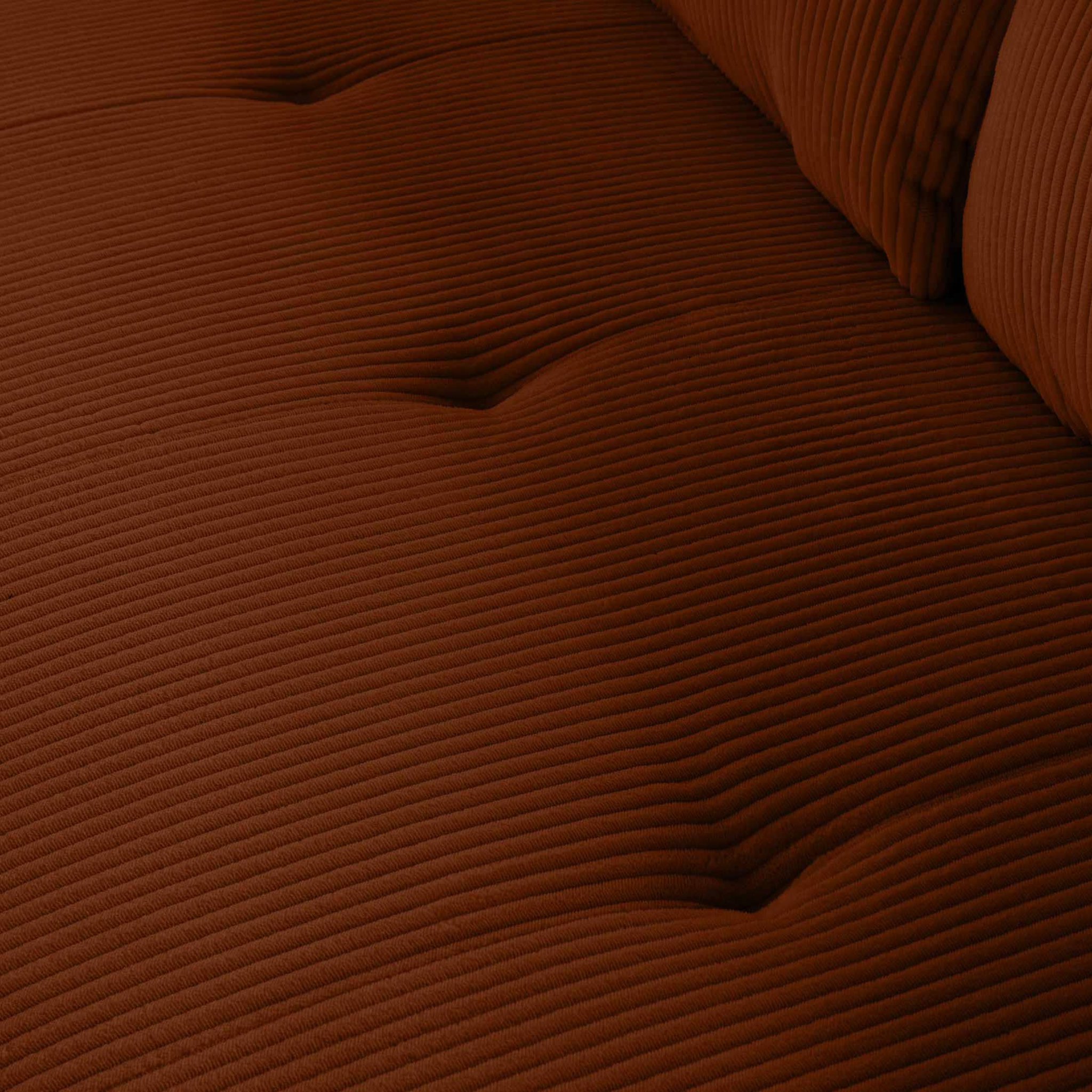 Voir la diapositive 5 : LISA DESIGN Onyx - canapé droit 2 places - en velours côtelé