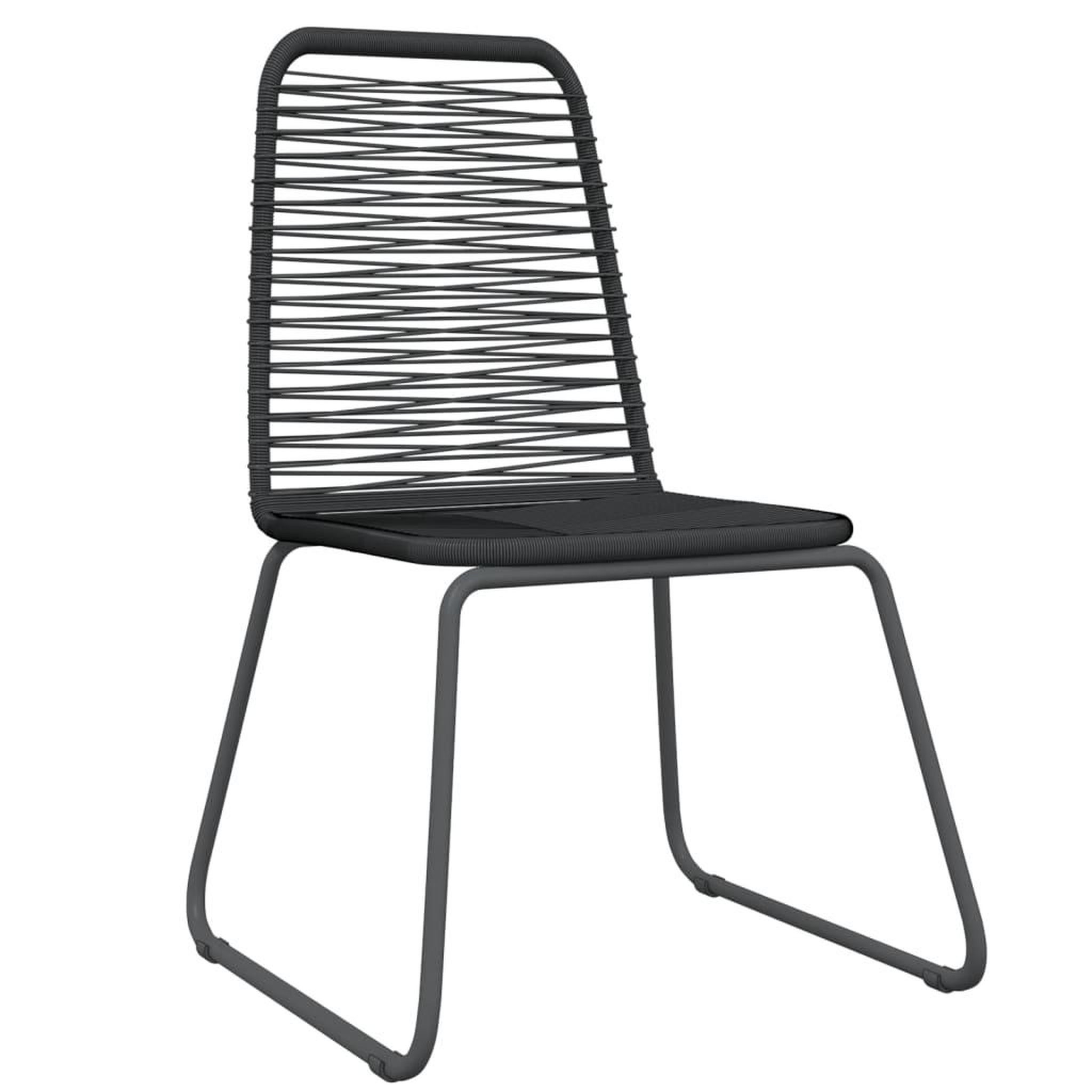 Voir la diapositive 3 : VIDAXL Ensemble a manger de jardin 3 pcs Noir