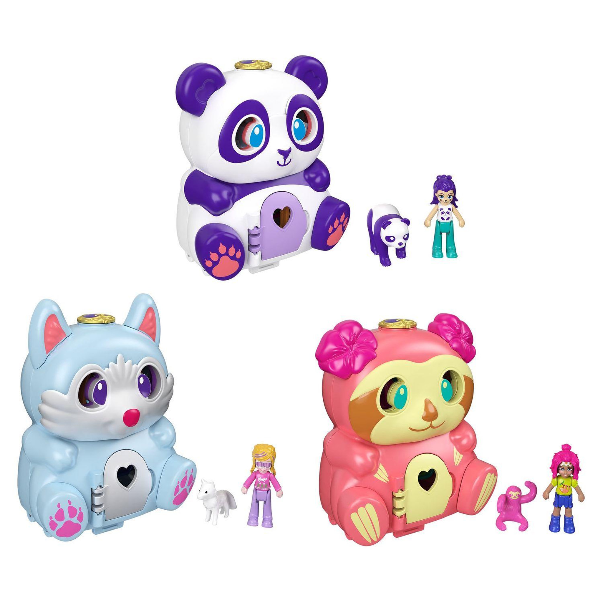 Voir la diapositive 1 : MATTEL Polly Pocket coffret transformables Asst