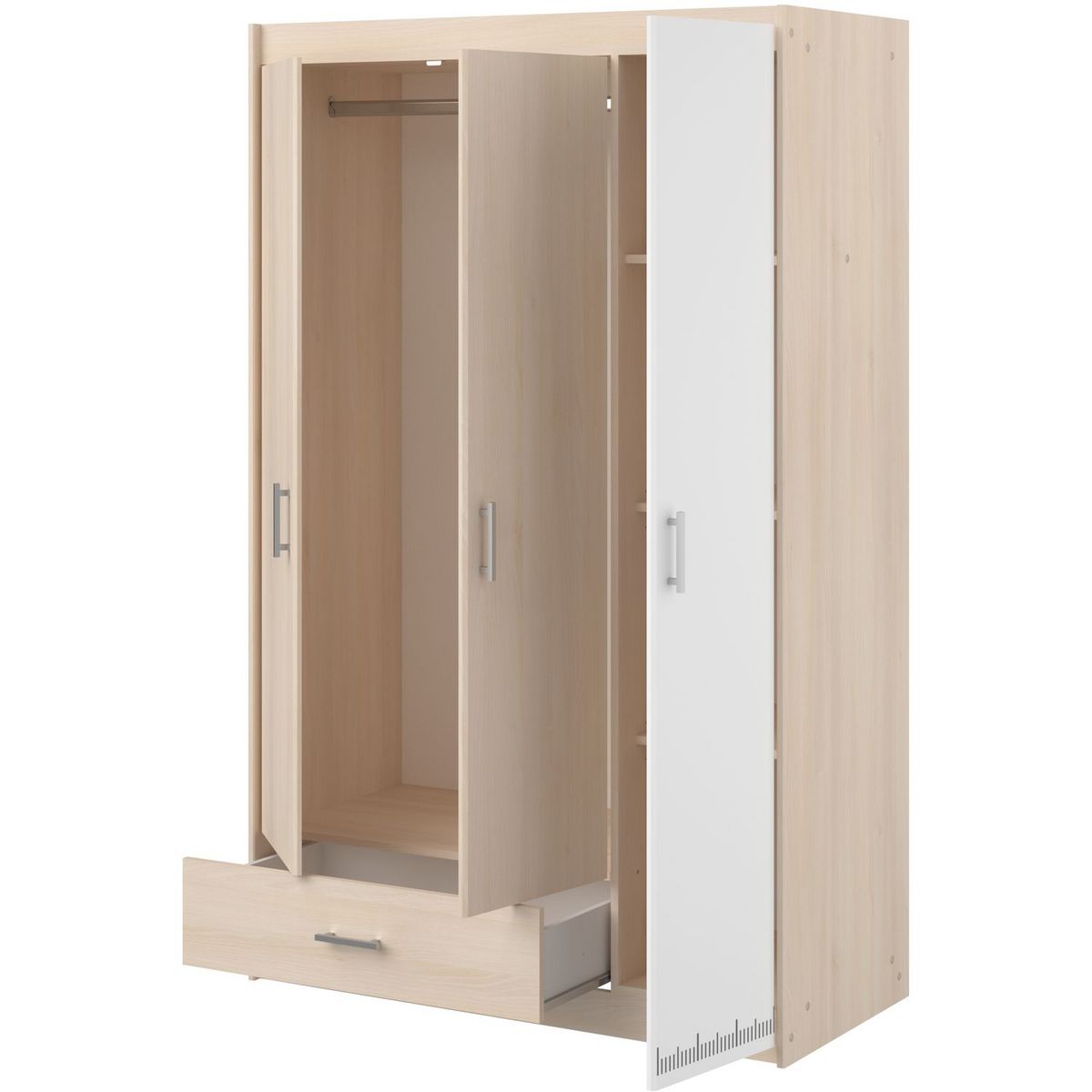 Armoire de chambre enfant 3 portes L112cm SACHA
